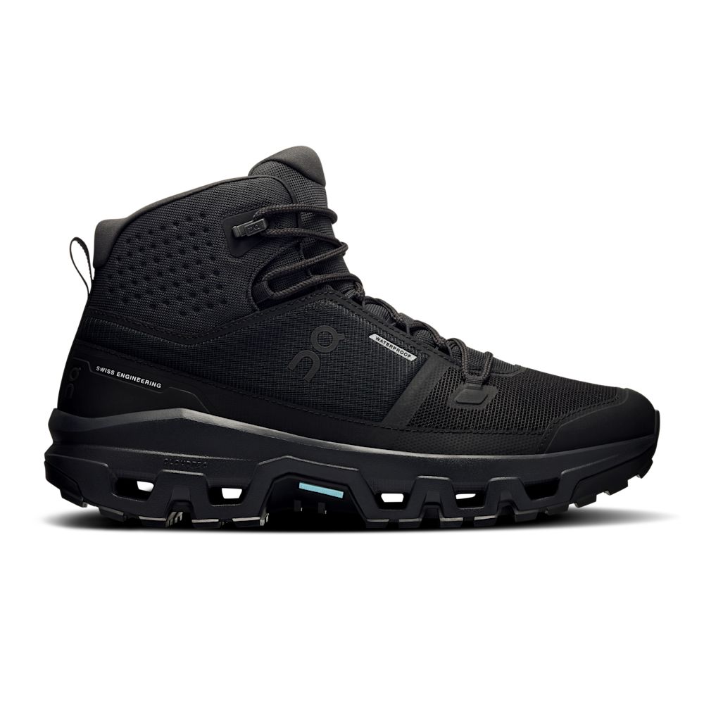 On Cloudrock Mid Waterproof — Schwarz